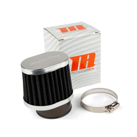 Filtro aria MOTOFORCE tipo BNC imbocco 49-50mm nero/alluminio